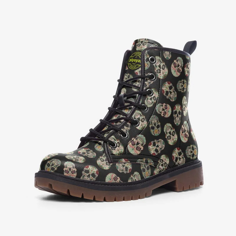 Piyoyas Attitude Shoes 10 Calaveras Graphite Botas Combat