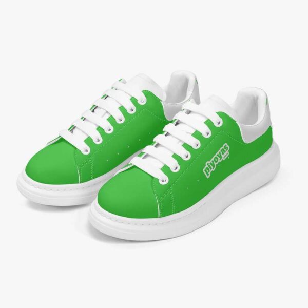 Verde Rabioso Zapatillas de Plataforma