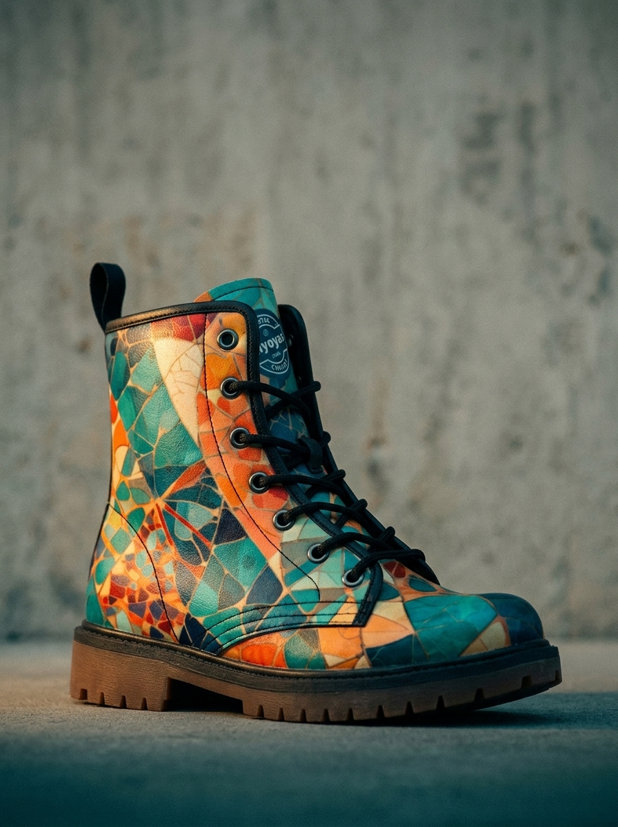 Gaudi Botas Combat de Mosaico de Fantasía 4 Gaudi Botas Combat de Mosaico de Fantasía - Imagen 4