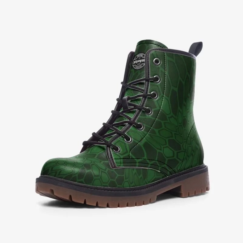 Piyoyas Attitude Shoes 6 K-Green Botas Verdes Combat