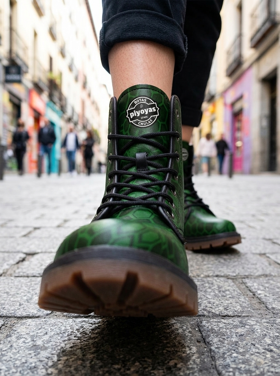 K-Green Botas Verdes Combat 2 K-Green Botas Verdes Combat - Imagen 2