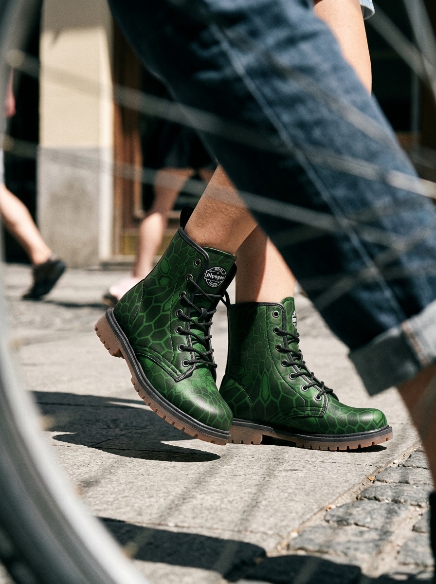 K-Green Botas Verdes Combat 3 K-Green Botas Verdes Combat - Imagen 3