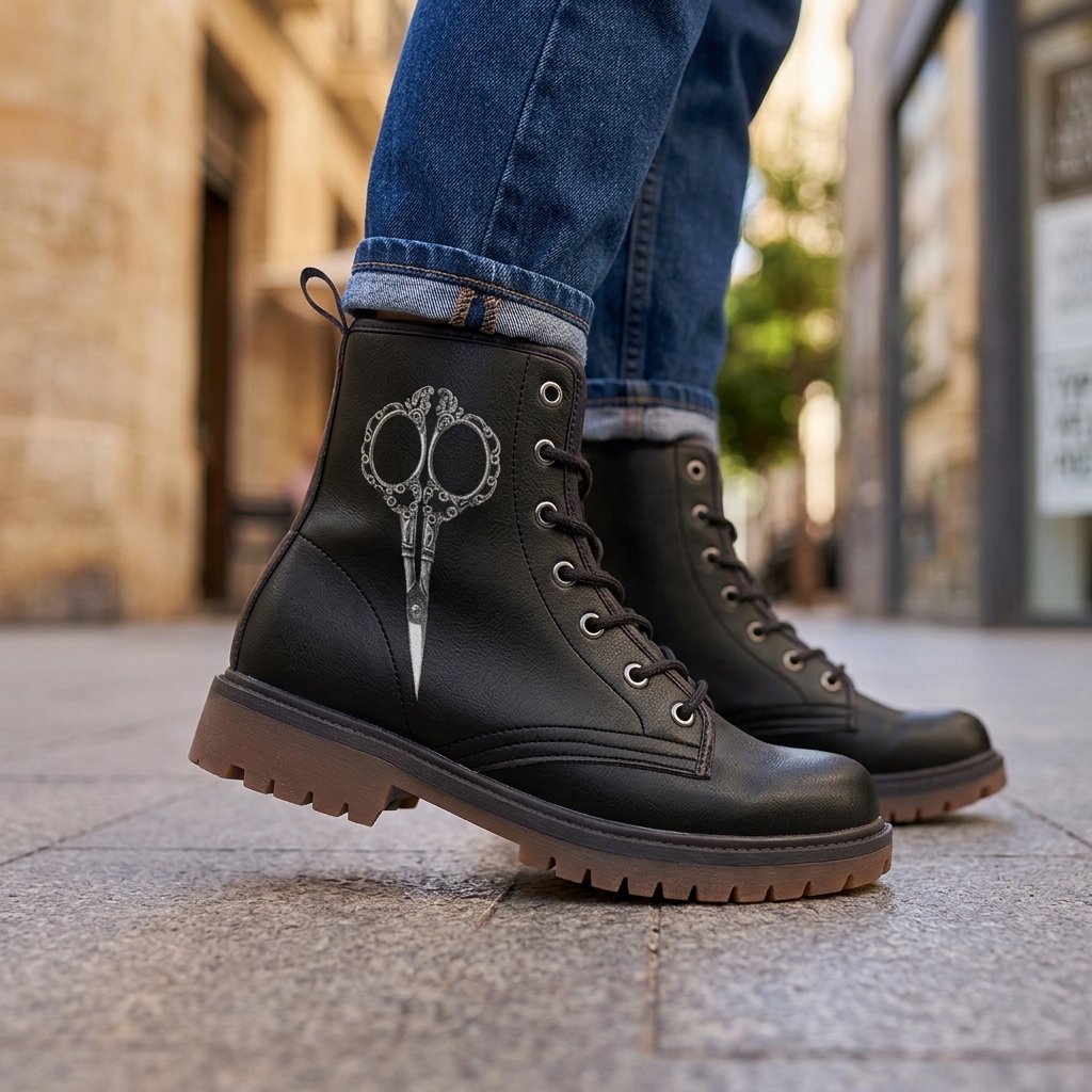 Tijeritas de Plata Botas Combat de Capricho 2 Tijeritas de Plata Botas Combat de Capricho - Imagen 2
