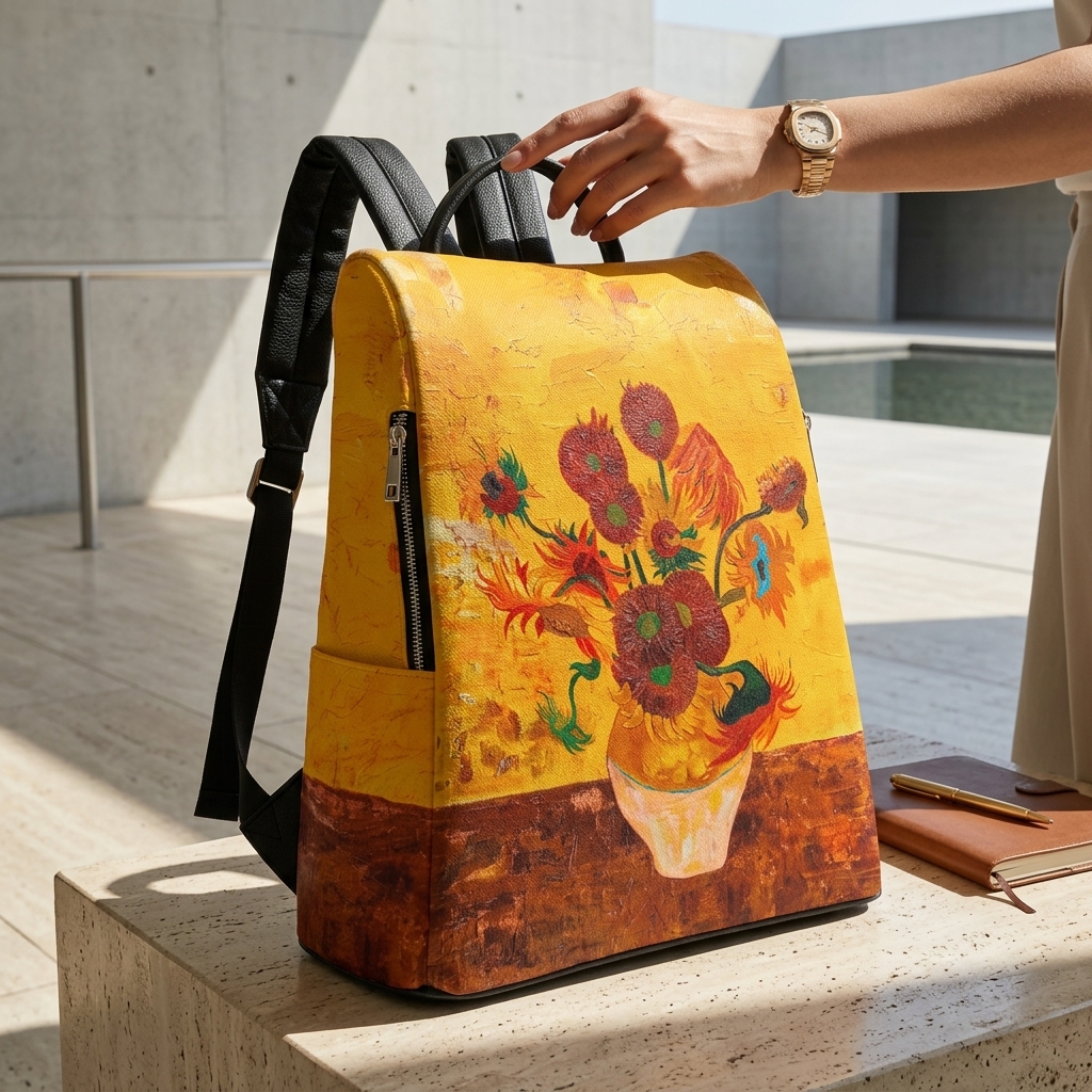 Mochila Los Girasoles de Liam - Antirrobo e Impermeable 5 Mochila Los Girasoles de Liam - Antirrobo e Impermeable - Imagen 5