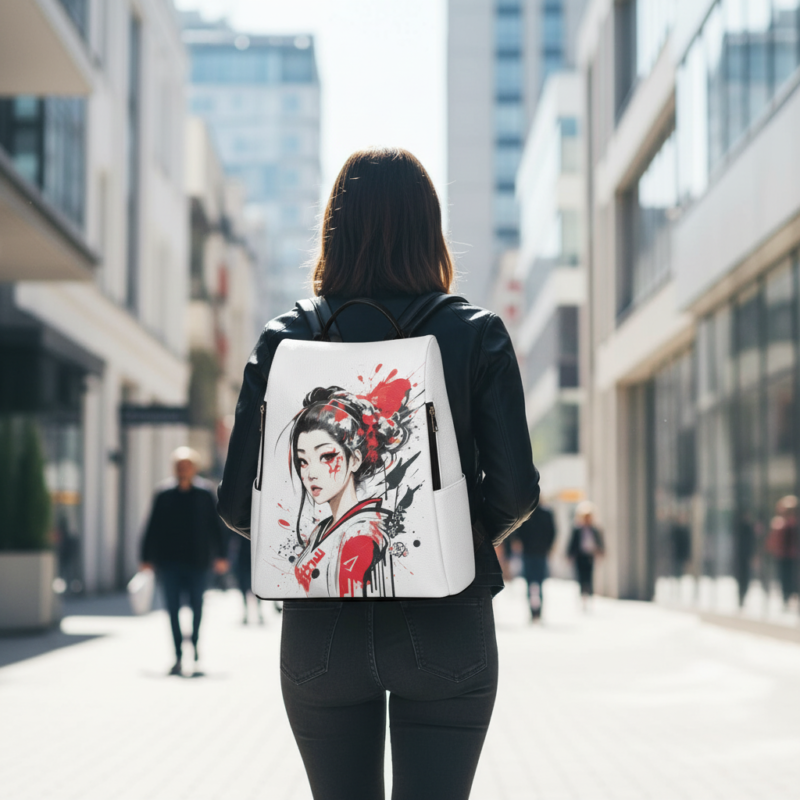 mochila urbana Piyoyas Mochila Katsumi Ishii - Antirrobo e Impermeable estilo alternativo