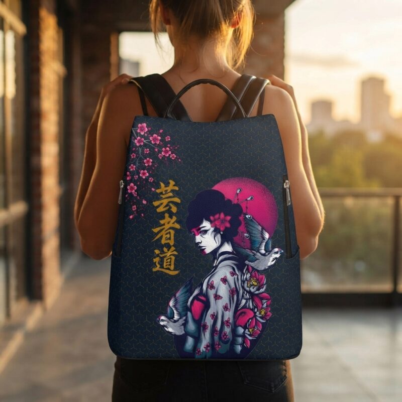 suela de mochila urbana Piyoyas Geisha-Do Mochila Antirrobo e Impermeable estilo resistente